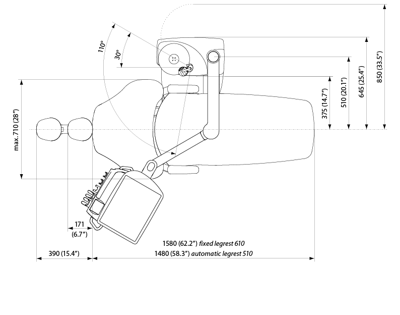Over-the-patient delivery with hanging tube instruments
